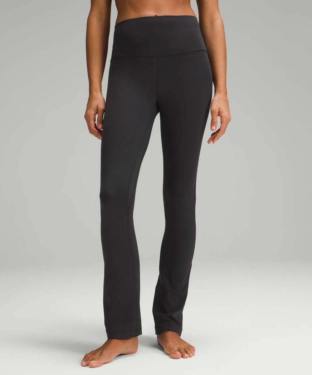 Lululemon Align High Rise Mini Flare Pants Size 6 Black Yoga Athletic Lounge Gym